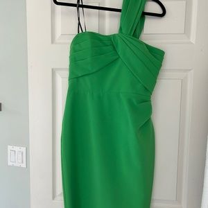 Green cocktail dress